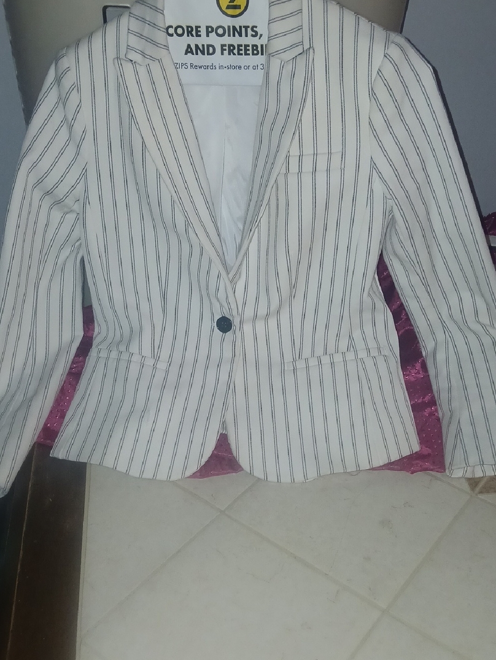 Banana Republic Black Label on White Garment
